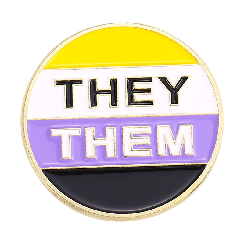 LGBTQ Pronoun Pins